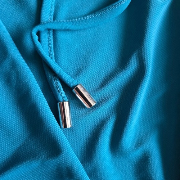 NWT Penningtons Women's Teal Blue Sleeveless Button Front Shirtdress 2X - Picture 8 of 15